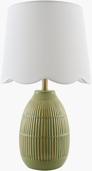 Livabliss Soleny Coastal Traditional Table Lamp Linen and Metal Base for Bedroom or Living Room SLNY-010