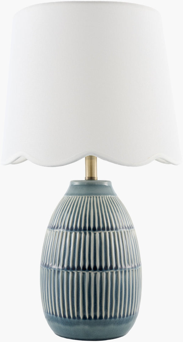 Livabliss Soleny Coastal Traditional Table Lamp with Linen Shade for Bedside or Console SLNY-012