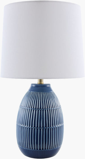 Livabliss Soleny Coastal Traditional Linen Shade Table Lamp with Mixed Metal Base for Warm Ambiance SLNY-020