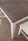 Steve Silver Cayla Table Dark Oak and White CY400TKW