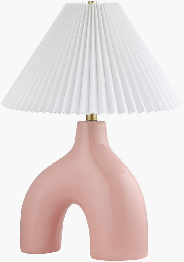 Livabliss Solara Handcrafted Ceramic Arts and Crafts Table Lamp with Iron Finial Warm Ambient Glow SLR-019
