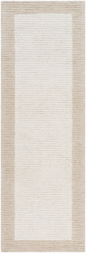 Livabliss Skylar Hand Tufted Wool Area Rug for Large Living Rooms with Artisan Crafted Pile Light Beige, Be 2'6" x 8' SLR2300-268