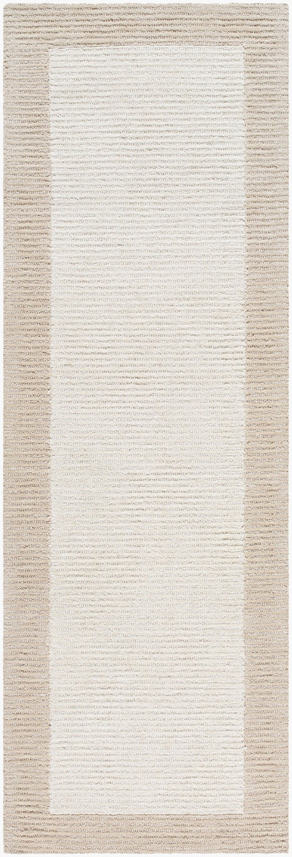 Livabliss Skylar Hand Tufted Wool Area Rug for Large Living Rooms with Artisan Crafted Pile Light Beige, Be 2'6" x 8' SLR2300-268