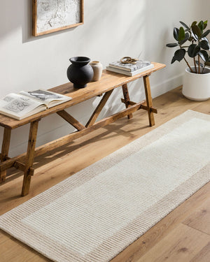 Livabliss Skylar Hand Tufted Wool Area Rug for Large Living Rooms with Artisan Crafted Pile Light Beige, Be 12' x 15' SLR2300-1215