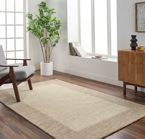 Livabliss Skylar Hand Tufted Wool Area Rug for Living Room or Dining Space Artisan Crafted Beige, Sandston 9' x 12' SLR2303-912
