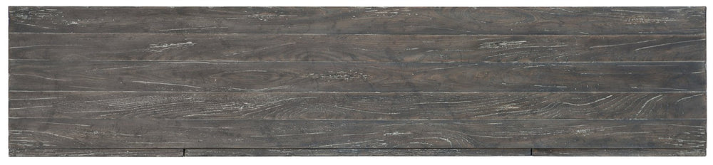 Hooker Furniture Beaumont Shale Entertainment Console With Mottled Copper Hardware, Ventilated Back, Fits 80" Tv 5751-55483-89