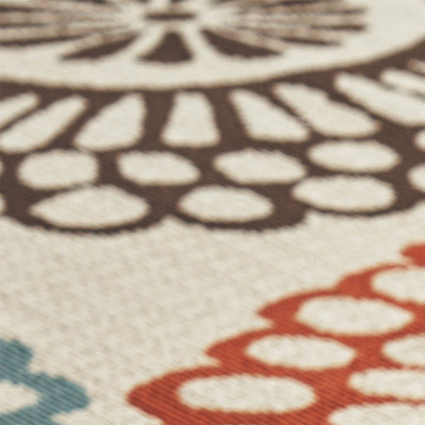 English Elm Christopher Knight Home® - MONTEGO Machine-Woven Ivory Medallion Area Rug 3'3" x 5' — Durable Polypropylene, Low 4mm Pile 65884.00