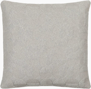 Surya Semicircle 18"L X 18"W Cotton Accent Pillow - Stylish Modern Design For Chic Home Decor Upgrade Pewter Cotton,Cotton Smc001-2222d