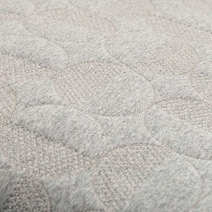 Surya Semicircle 18"L X 18"W Cotton Accent Pillow - Stylish Modern Design For Chic Home Decor Upgrade Pewter Cotton,Cotton Smc001-2222d