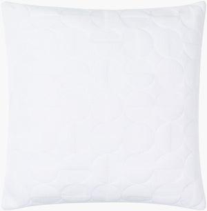 Surya Semicircle 18"L X 18"W Cotton Accent Pillow - Stylish Modern Design For Chic Home Decor Upgrade White Cotton,Cotton Smc003-2020