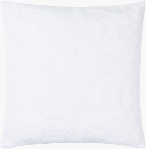 Surya Semicircle 18"L X 18"W Cotton Accent Pillow - Stylish Modern Design For Chic Home Decor Upgrade White Cotton,Cotton Smc003-2020