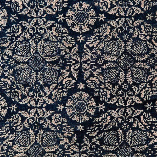 Surya Smithson Handmade 2' X 3' Rug – Luxurious New Zealand Wool, Soft Comfort, Ideal For High Traffic Areas Dark Blue Nz Wool Smi2112-23