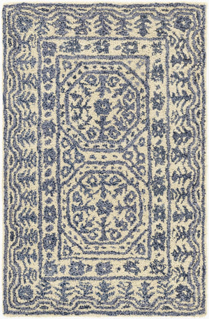 Surya Smithson Handmade 2' X 3' Rug – Luxurious New Zealand Wool, Soft Comfort, Ideal For High Traffic Areas Blue Nz Wool Smi2113-23