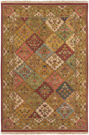 Surya Soumek Hand-made 2' X 3' Elegant New Zealand Wool Rug - Timeless Style For Your Home Décor  Nz Wool Smk57-1014