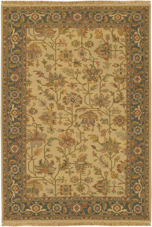 Surya Soumek Hand-made 2' X 3' Elegant New Zealand Wool Rug - Timeless Style For Your Home Décor  Nz Wool Smk71-69