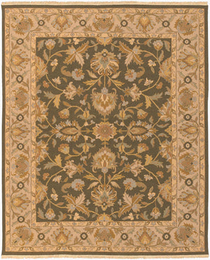 Surya Soumek Hand-made 2' X 3' Elegant New Zealand Wool Rug - Timeless Style For Your Home Décor Tan Nz Wool Smk74-810