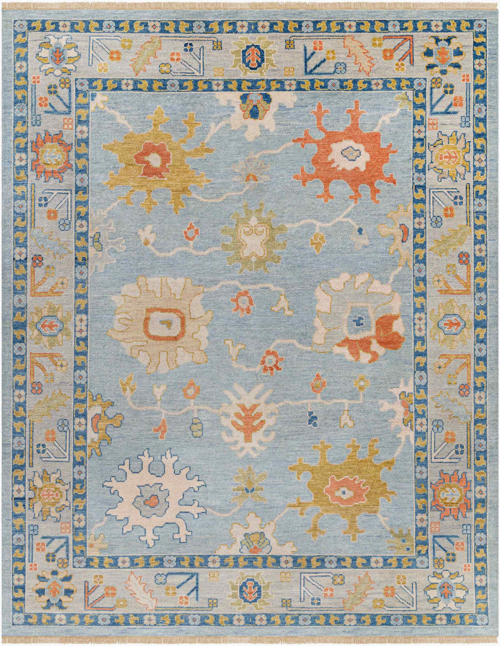 Surya Sumela Hand-made 2' X 3' Wool Rug – Luxurious, Elegant Design With Timeless Craftsmanship & Softness Sage Wool Sml2300-23