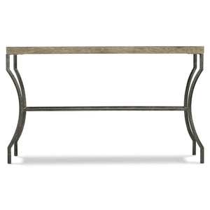 Bernhardt Bernhardt Tribeca Console Table — Wire‑Brushed Aurum Oak Top & Sculptural Barlow Steel Legs, 54" 333911