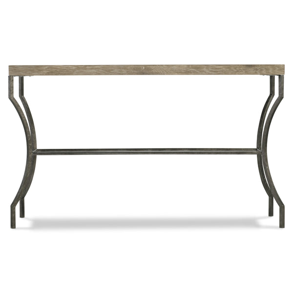 Bernhardt Bernhardt Tribeca Console Table — Wire‑Brushed Aurum Oak Top & Sculptural Barlow Steel Legs, 54" 333911