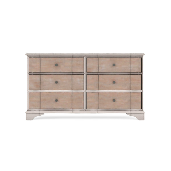 A.R.T. Furniture Alcove Dresser - Elegant Casual Traditional Design In Belgian Ivory & Washed Maple With Cedar Drawers Light Brown, White Acacia Solids,Maple Veneers,Metal 321130-2801