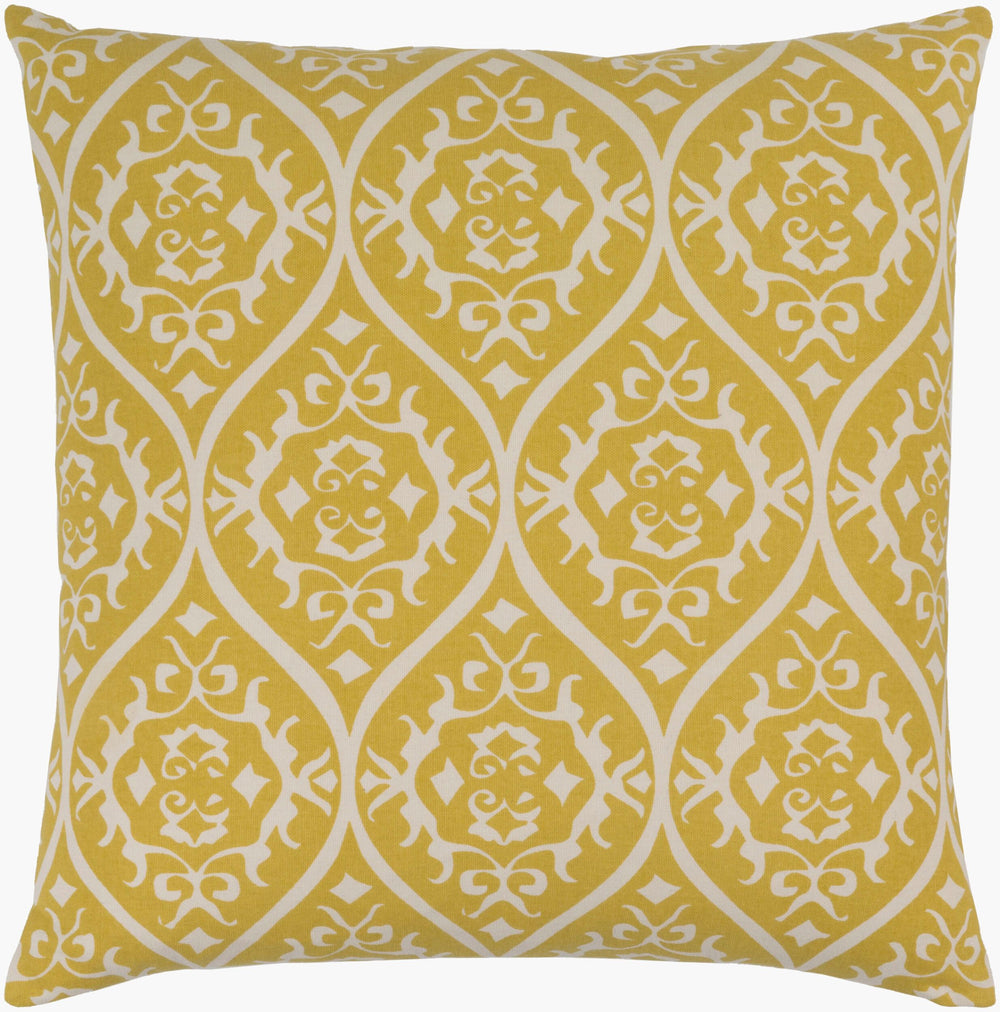 Surya Somerset 18"X18" Cotton Accent Pillow - Elegant Modern Design For Cozy Living Room Or Bedroom Decor Beige Cotton Sms014-2222
