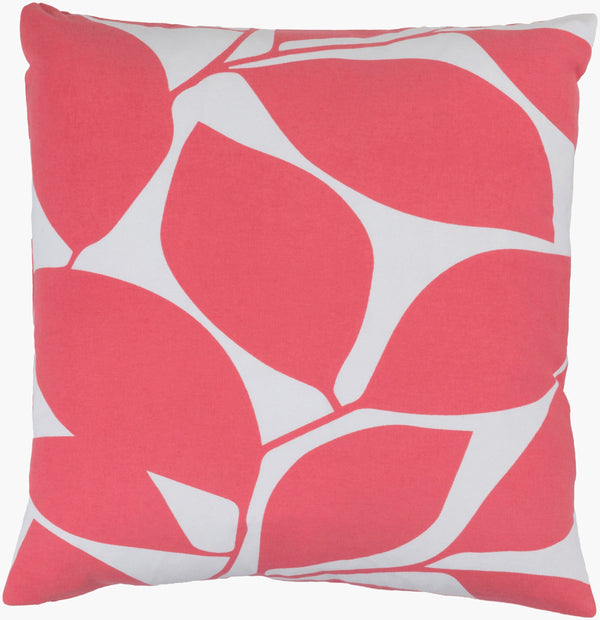 Surya Somerset 18"X18" Cotton Accent Pillow - Elegant Modern Design For Cozy Living Room Or Bedroom Decor Pink Cotton Sms005-2020p