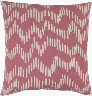 Surya Somerset 18"X18" Cotton Accent Pillow - Elegant Modern Design For Cozy Living Room Or Bedroom Decor Pink Cotton Sms013-2020