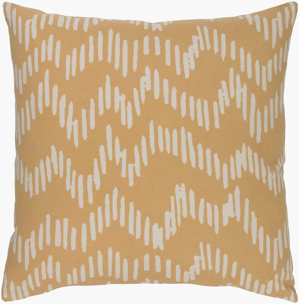 Surya Somerset 18"X18" Cotton Accent Pillow - Elegant Modern Design For Cozy Living Room Or Bedroom Decor Beige Cotton Sms014-2222