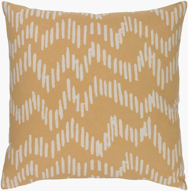 Surya Somerset 18"X18" Cotton Accent Pillow - Elegant Modern Design For Cozy Living Room Or Bedroom Decor Beige Cotton Sms014-2222
