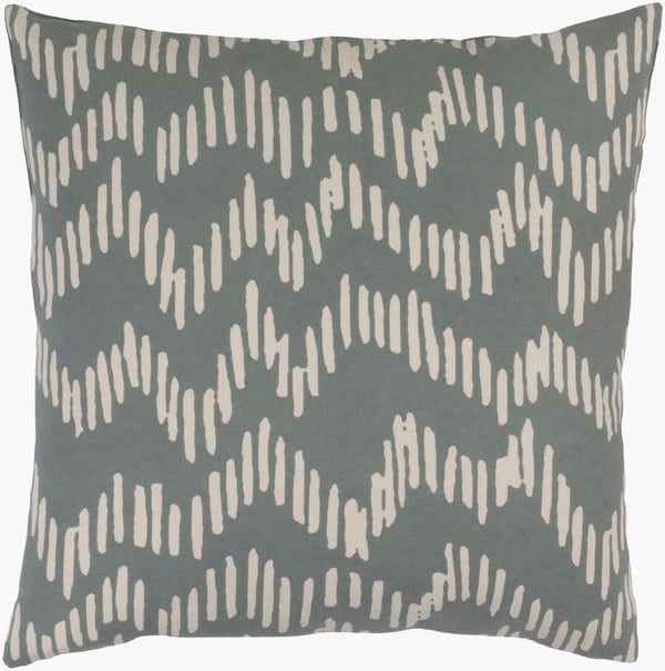 Surya Somerset 18"X18" Cotton Accent Pillow - Elegant Modern Design For Cozy Living Room Or Bedroom Decor Beige Cotton Sms015-2020