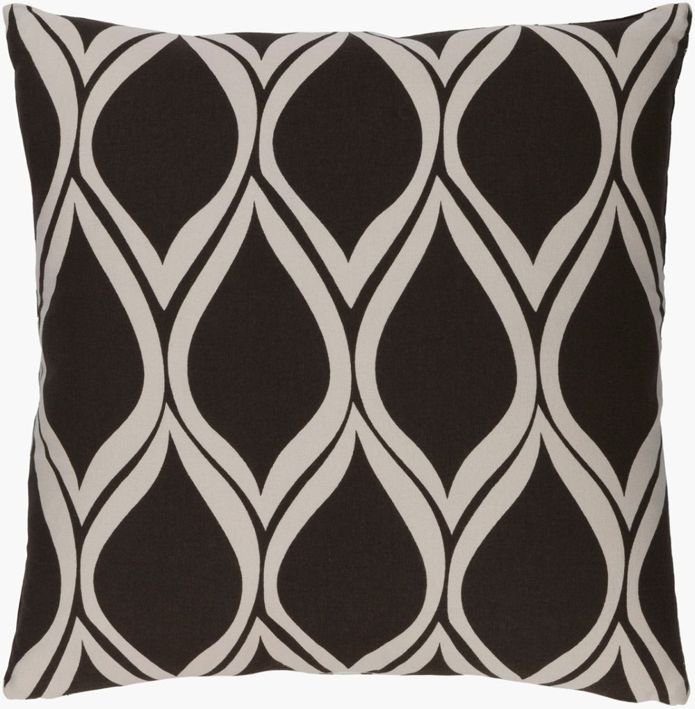 Surya Somerset Woven Cotton Accent Pillow Modern Textured Square Sofa and Bedroom Decor SMS020-2222D