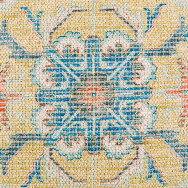 Surya Samsun 18" Bohemian Accent Pillow - Soft Cotton Blend For Chic Home Decor, Spot Clean Only Yellow Cotton,Polyester,Cotton Smu001-1818p