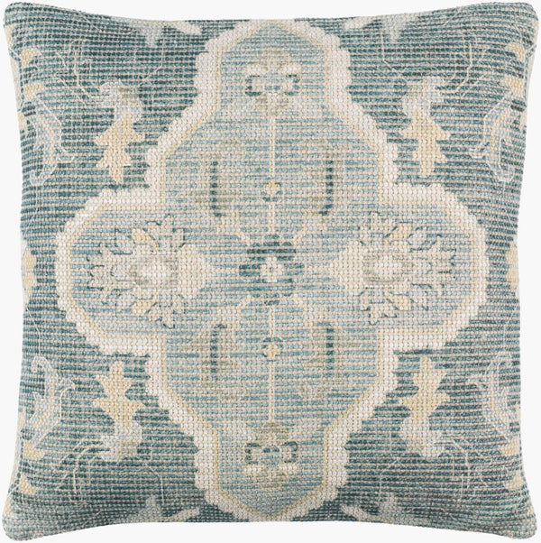 Livabliss Samsun Square Accent Pillow Cotton Blend Traditional Pattern for Sofa or Bed SMU003-2020P