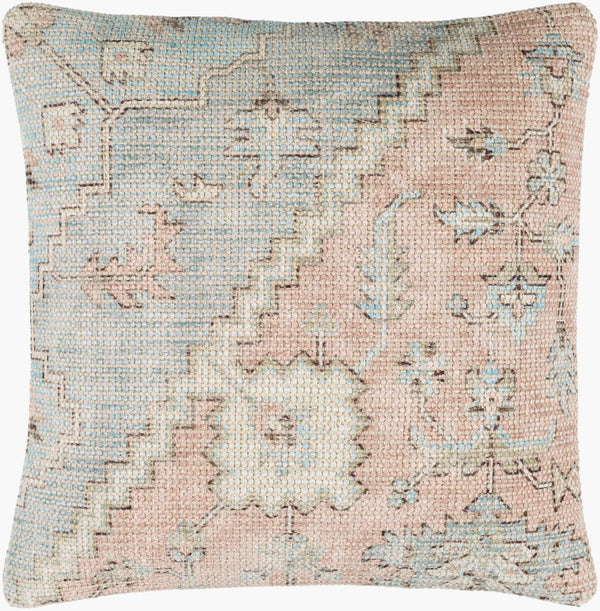 Livabliss Samsun Artisan Cotton Blend Square Throw Pillow Traditional Pattern Sofa Accent SMU004-1818D