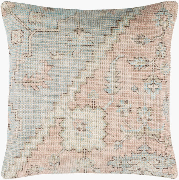 Livabliss Samsun Square Accent Pillow Traditional Pattern Polyester Cotton Blend Artisan Craft SMU004-2020P