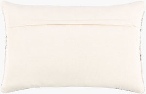 Surya Samsun Bohemian Lumbar Pillow - 14"L X 22"W, Artisan-crafted Cotton Blend, Vibrant Home Decor Accent Dusty Pink Cotton,Polyester,Cotton Smu006-1422