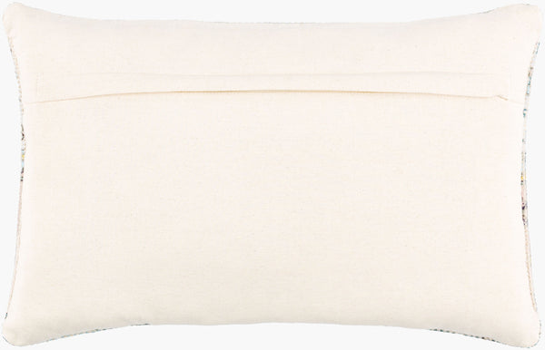 Surya Samsun Bohemian Lumbar Pillow - 14"L X 22"W, Artisan-crafted Cotton Blend, Vibrant Home Decor Accent Dusty Pink Cotton,Polyester,Cotton Smu006-1422