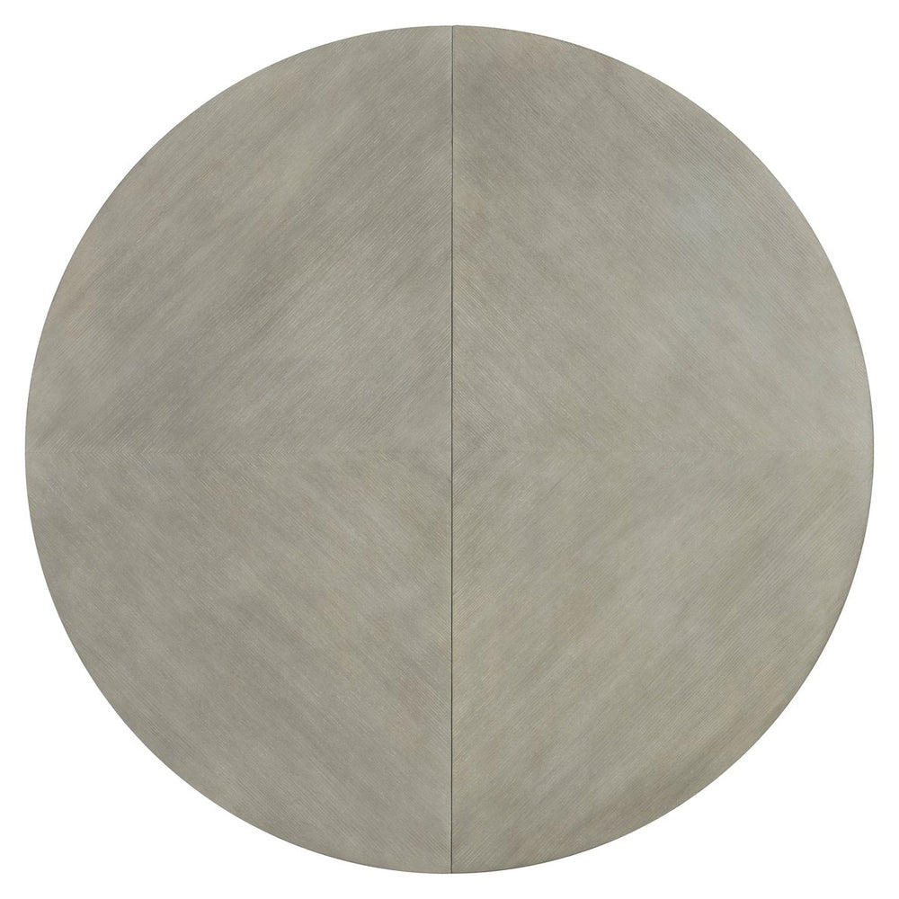 Bernhardt Bernhardt Cornelia Round Dining Table With Expanding 20" Leaf, Nebbia Ash Finish, Adjustable Glides K1947