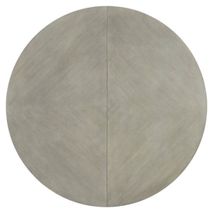 Bernhardt Bernhardt Cornelia Round Dining Table With Expanding 20" Leaf, Nebbia Ash Finish, Adjustable Glides K1947