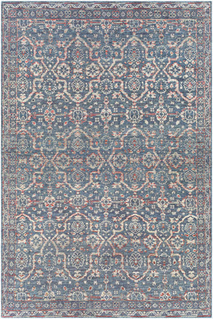 Surya Smyrna Handmade 10' X 14' Luxury Rug - Timeless Elegance In Low Pile Wool, Ideal For Cozy Spaces Charcoal Wool Smy2300-23