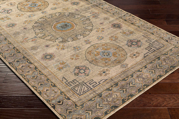 Surya Smyrna Handmade 10' X 14' Luxury Rug - Timeless Elegance In Low Pile Wool, Ideal For Cozy Spaces Medium Green Wool Smy2301-23