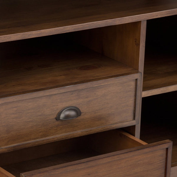 English Elm Redmond Tall Tv Media Stand - Handcrafted Rustic Solid Wood With Storage For Tvs Up To 60" B136P158105-GIGA