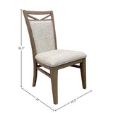 Parker House Americana Modern Dining Upholstered Dining Chair - Set of 2 Cotton Poplar Solids / Birch Veneers DAME#2218