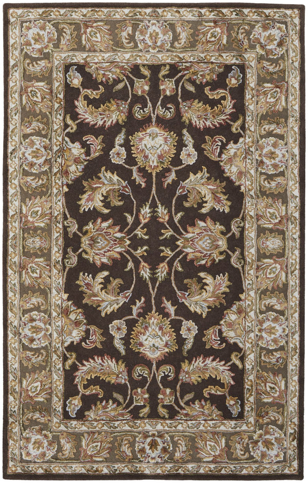 Feizy Rugs Prescott Hand-tufted Viscose & Wool Oriental Rug - Traditional Persian Design For Elegant Living Spaces Brown,Tan,Ivory Viscose,Wool Pct8937fbrn000f00