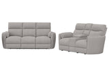 Parker House Radius - Mega Grey Power Reclining Sofa And Loveseat Grey 100% Polyester (S) Mrad-32p-mggr