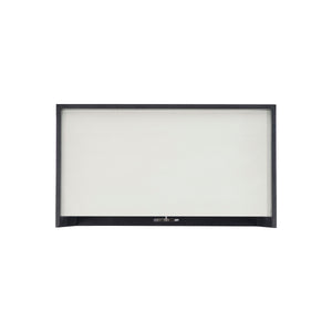 Bernhardt Bernhardt Glamorous Two-Tone Nightstand With Floating Soft-Close Drawers, Usb Charging Port Eggshell; Onyx 34" W x 19" D x 30.13" H 307229