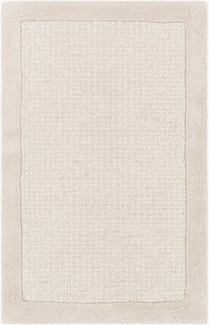 Livabliss Siena Hand Tufted Wool Area Rug Neutral Tone Medium Pile for Living Room Floors Light Gray, Cre 2' x 3' SNA2301-23
