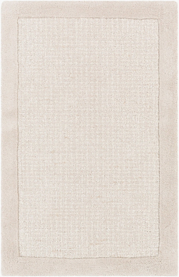 Livabliss Siena Hand Tufted Wool Area Rug Neutral Tone Medium Pile for Living Room Floors Light Gray, Cre 2' x 3' SNA2301-23