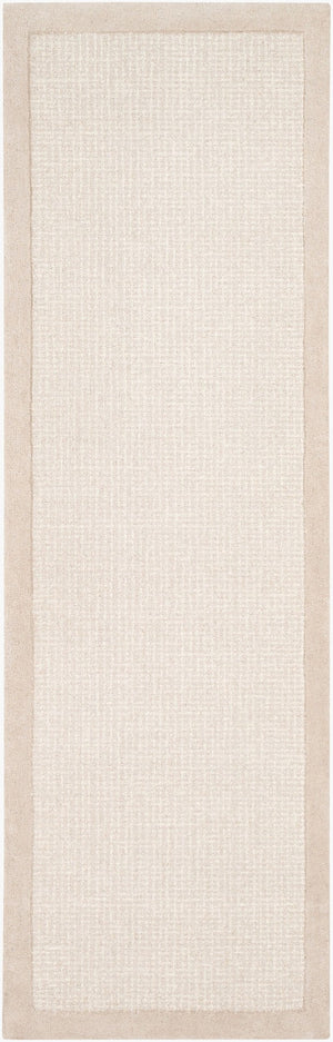 Livabliss Siena Hand Tufted Wool Area Rug Neutral Tone Medium Pile for Living Room Floors Light Gray, Cre 2'6" x 8' SNA2301-268