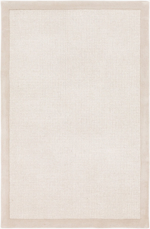 Livabliss Siena Hand Tufted Wool Area Rug Neutral Tone Medium Pile for Living Room Floors Light Gray, Cre 6' x 9' SNA2301-69